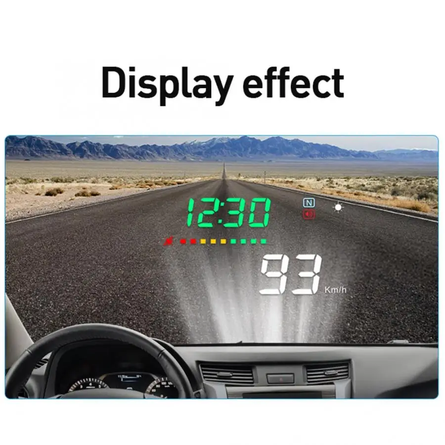 Автомобильный дисплей A3 HUD gps система автомобиля Универсальный 3,5 дюймов дисплей тире экран авто аксессуары gps система дисплей