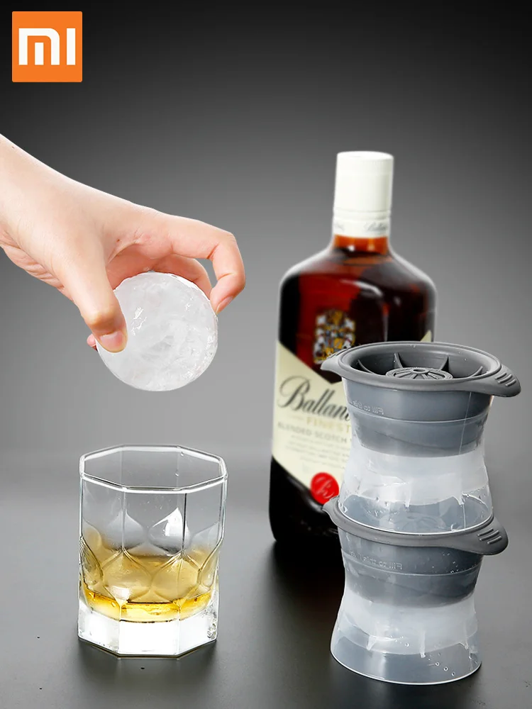 

New Xiaomi 6cm Ball Ice Molds DIY Home Bar Party Cocktail Use Sphere Round Ball Big Ice Spheres Makers Ice Cream Moulds For Volg