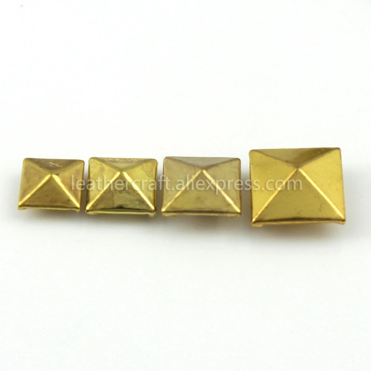 Duokon Rivets en métal plats 100 ensembles de clous en métal rivets or
