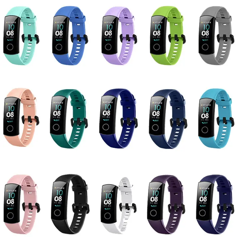 Силиконовый ремешок-браслет для huawei Honor Band 5 Смарт-браслет сменный Браслет ремешок для аксессуаров для huawei Honor Band 5 Correa