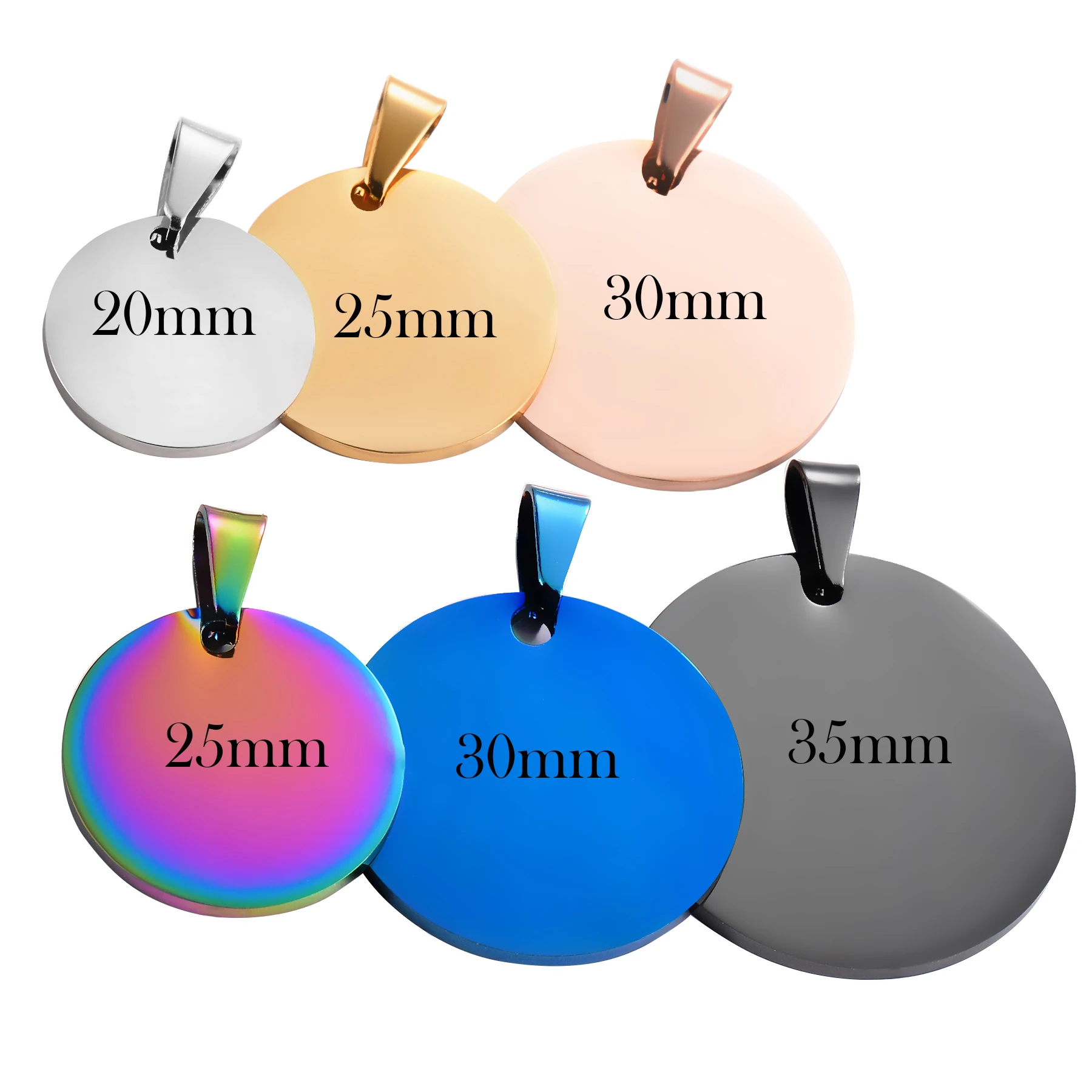 Pendant Necklace Jewelry Gift 5Pcs/Lot Stainless Steel Military Army Charm Dog Tags