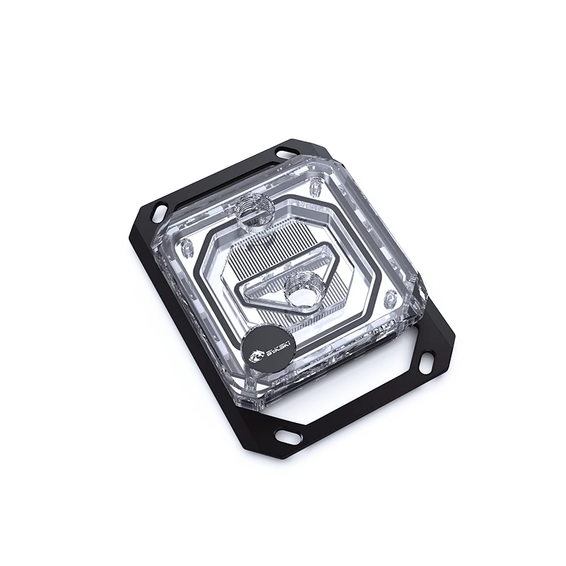 Bykski-processador do Cpu Refrigerador do Bloco de Água Dissipador de Calor para o Ryzen X470 X570 Transparente Rgb 12v 5v - Imagem 4