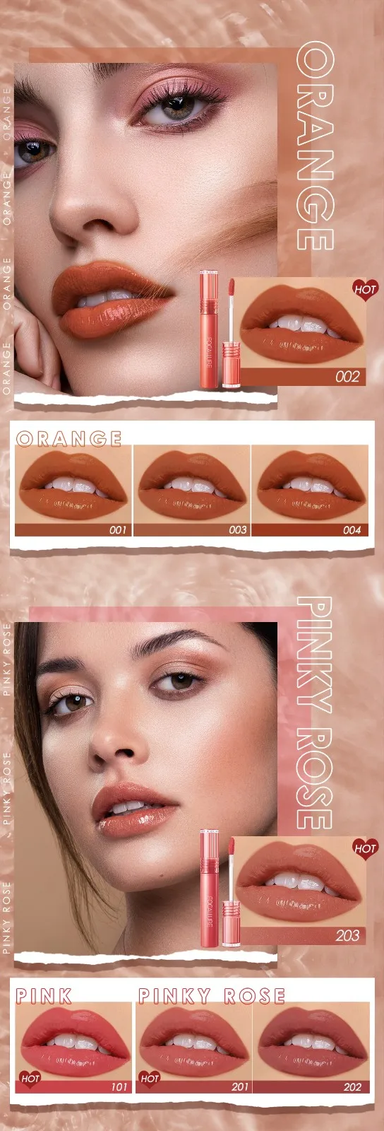 FOCALLURE Shiny Nourish Lip Gloss 17 Colors Liquid Lipstick Waterproof Long Lasting Moisturizing Lipgloss Lip Makeup Cosmetics