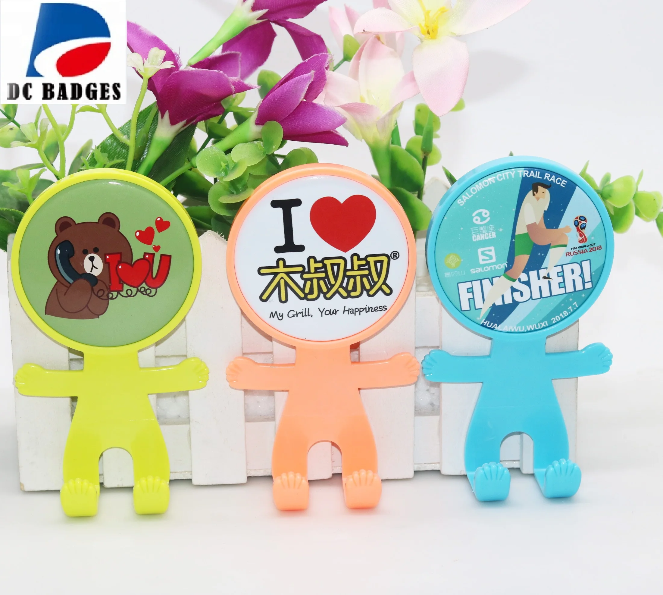 

100sets 58mm Cartoon hook button material without design