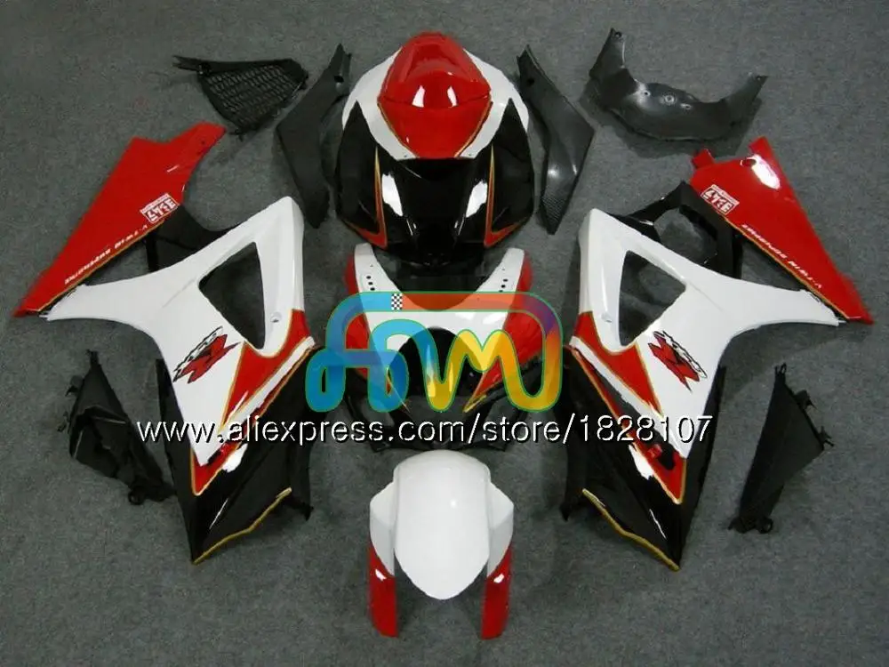Корпус для SUZUKI 1000CC GSXR-1000 K7 GSX-R1000 GSXR 1000 07 08 серого, белого цвета, кофта 43BS. 33 GSXR1000 GSX R1000 2007 2008 07 08 обтекатели - Цвет: No. 26