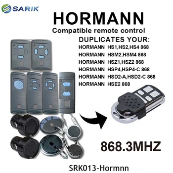 

Hormann HSM2, HSM4 868MHz Marantec Door Remote Rontrol Compatible with Hormann HSM4 868 mhz Garage Gate Opener Command 4 Channel