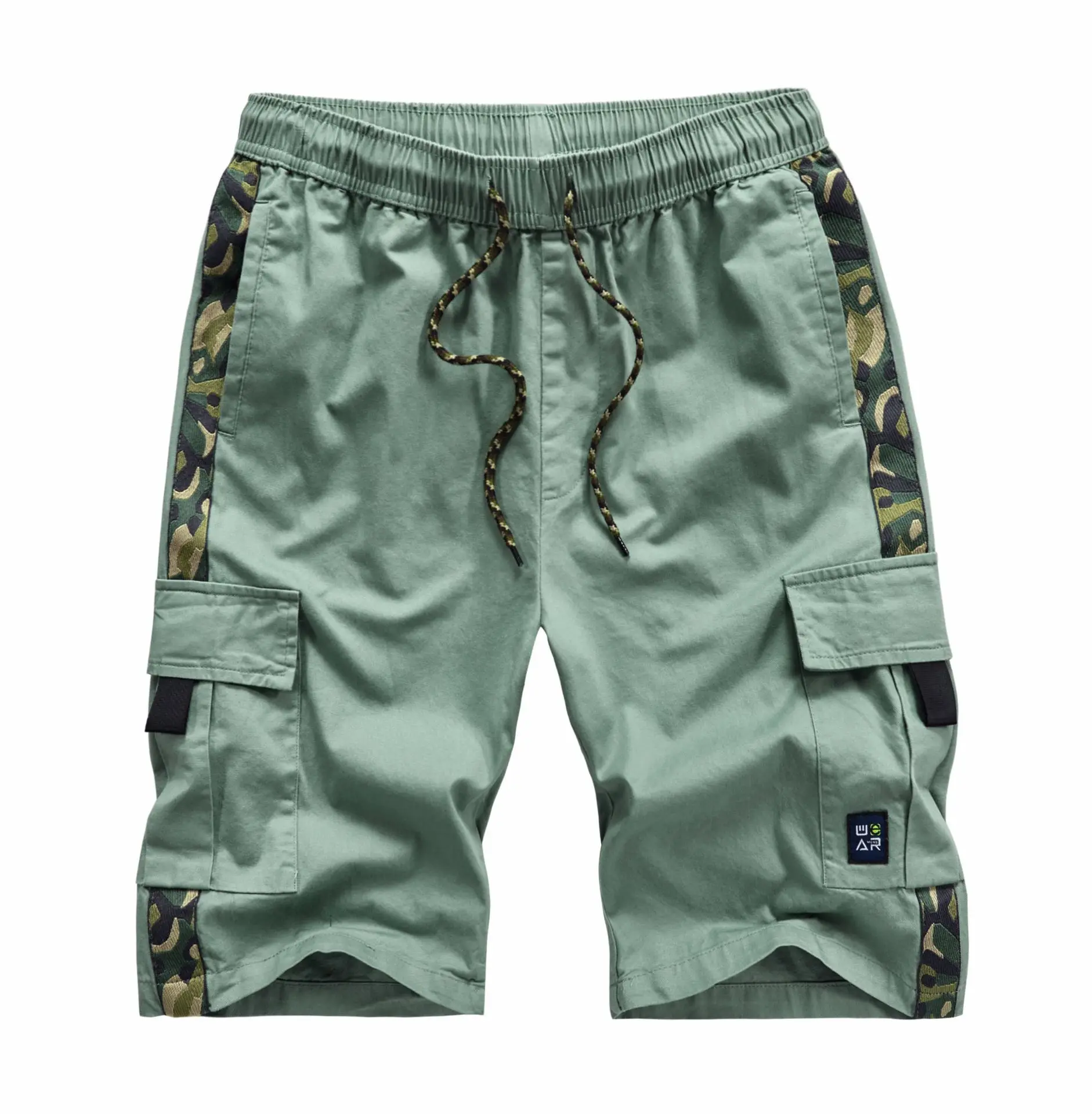 2020 Men's Cargo Shorts Combat Plus Big Size Capris 4XL 5XL 6XL 7XL Man Long Army Green Baggy Short Male Army Green Dark Green 2