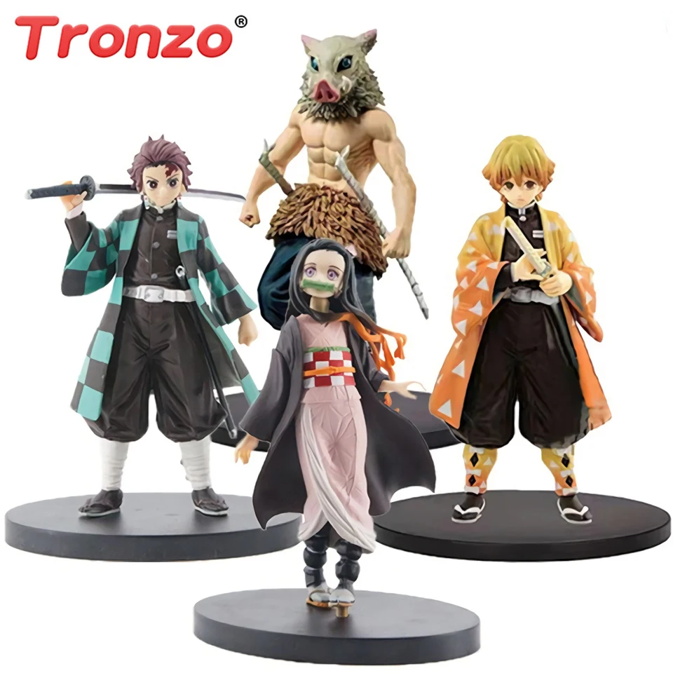 Экшн фигурка Tronzo Demon Slayer Kimetsu no Yaiba Kamado Tanjirou Nezuko ПВХ модель куклы Коллекционная