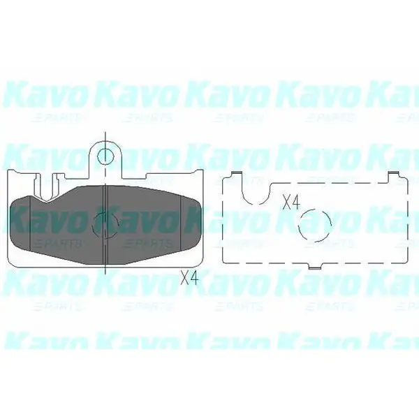Колодки тормозные LEXUS LS 430 00- задние KAVO PARTS KBP-9073