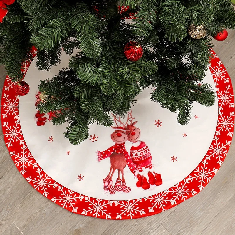 

48 Inch Christmas Tree Skirt Flannelette Tree Skirt Scene Layout Supplies Merry Christmas navidad 2019 Decor