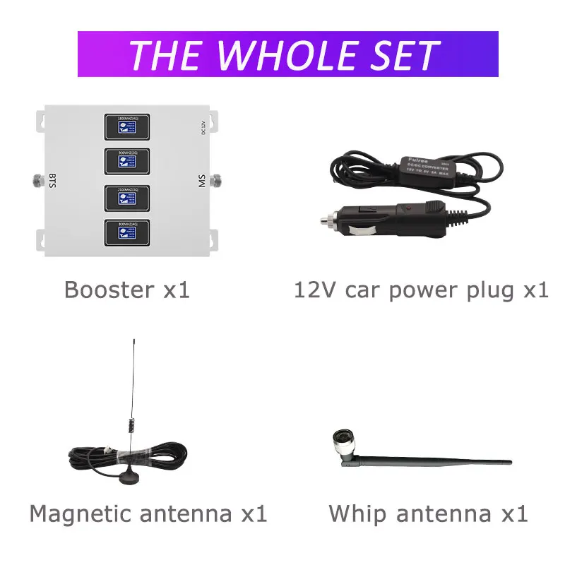 GOBOOST Four band signal booster 4G LTE 800 DCS