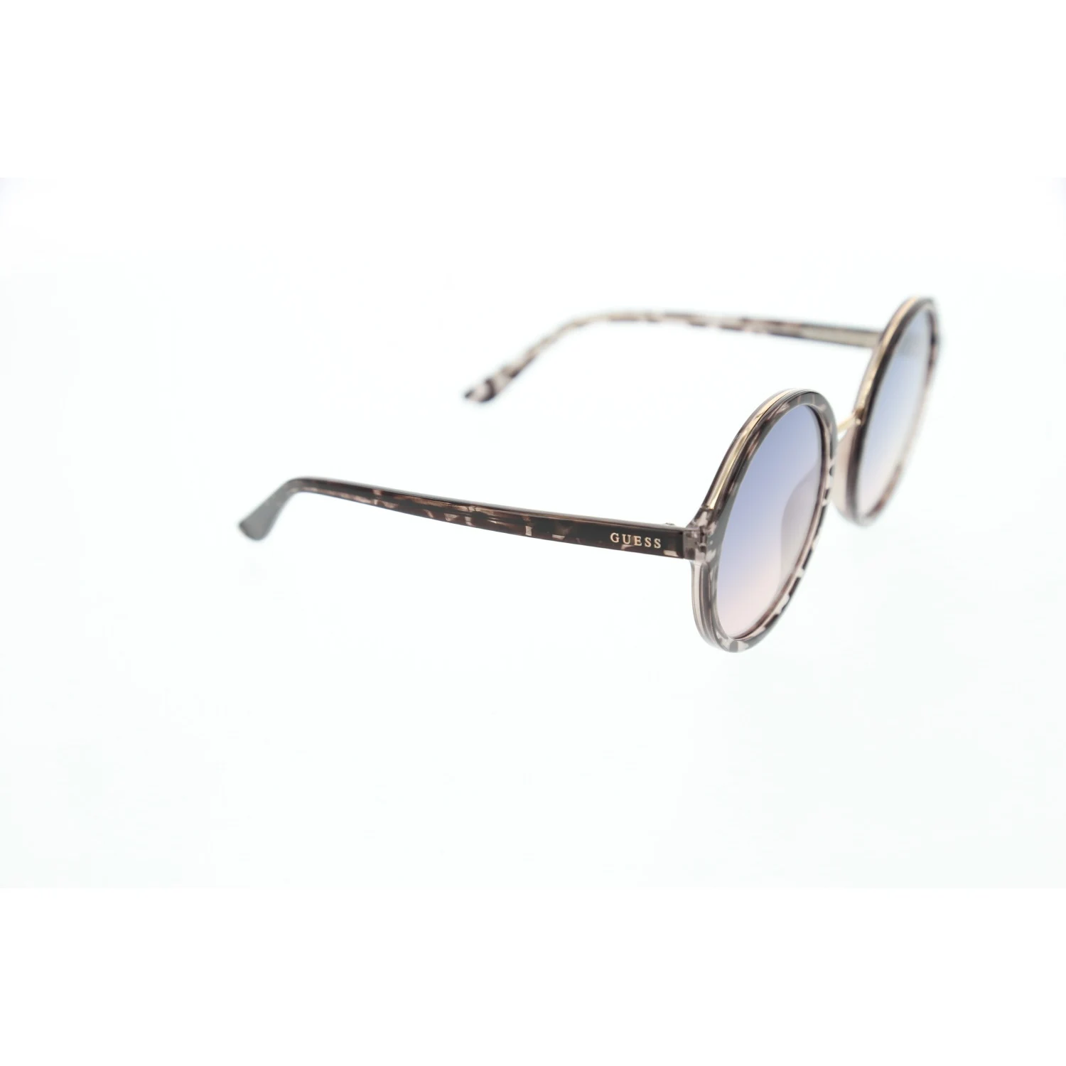 

Women's sunglasses gu 7558 20w bone color organic round round 54-22-140 guess