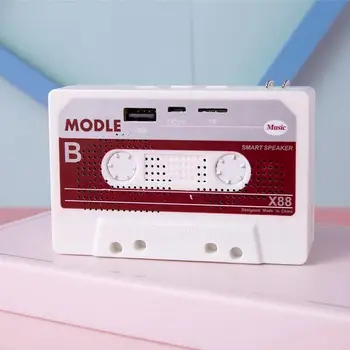 

Speaker Mini Music Player Portable Cassette TF card FM Slot Jerry Nostalgic Gifts V4.1 USB AUX Bluetooth Ideal E6Z9