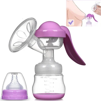 

Portable Manual Breast Pump Adjustable Power Baby Nipple Feeding Milk Breasts Pumps Bottle Sucking With Box