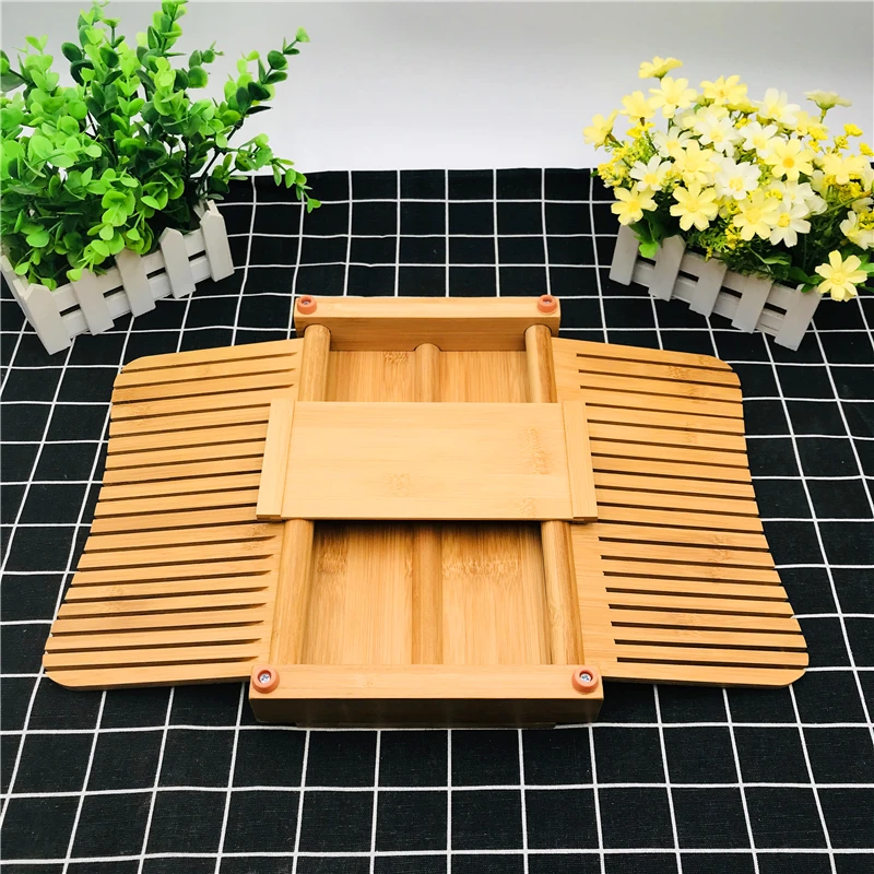 Прямоугольная бамбуковая разделочная доска для хлеба, разделочный блок, бытовая кухонная посуда, для завтрака, ломтики хлеба, регулировка, складные