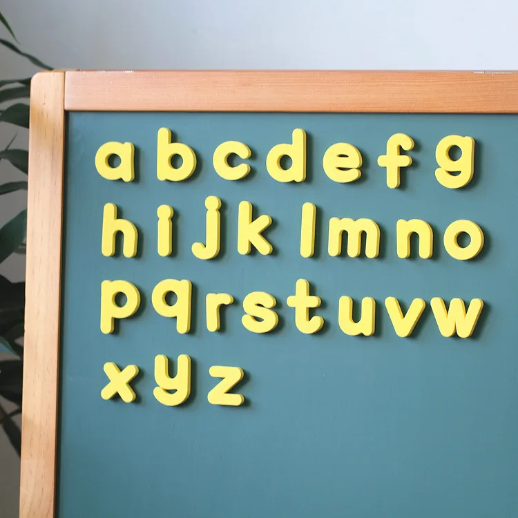 high quality 26 pcs Lowercase letter EVA fridge magnet stickers catoon Children's early education refrigerator magnet