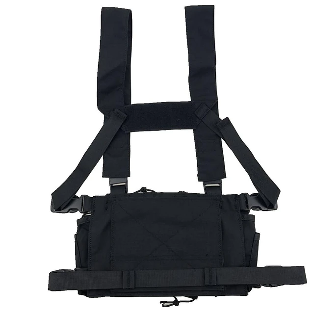 Adjustable Mens Chest Bag Tactical Molle Harness Chest Rig Fanny