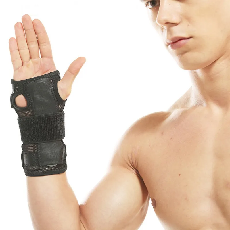 1 pcs Fitness dislocation Bracers Men's Ladies' Wrist Spraying Sports Breathable Adjustable Elastic Fixed Fracture Protective