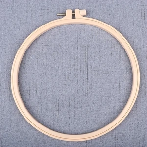 Пластиковое ручное устройство для вышивки крестом, обруч для вышивки, бамбуковая рамка, обруч для вышивки круглой иглой, ручные швейные инструменты - изображение