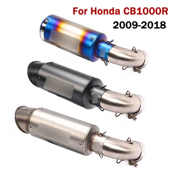 

Slip On CB1000R Motorcycle Exhaust System Muffler Vent Pipe With Connecting Link Pipe Middle Section for Honda CB1000R 2009-2018