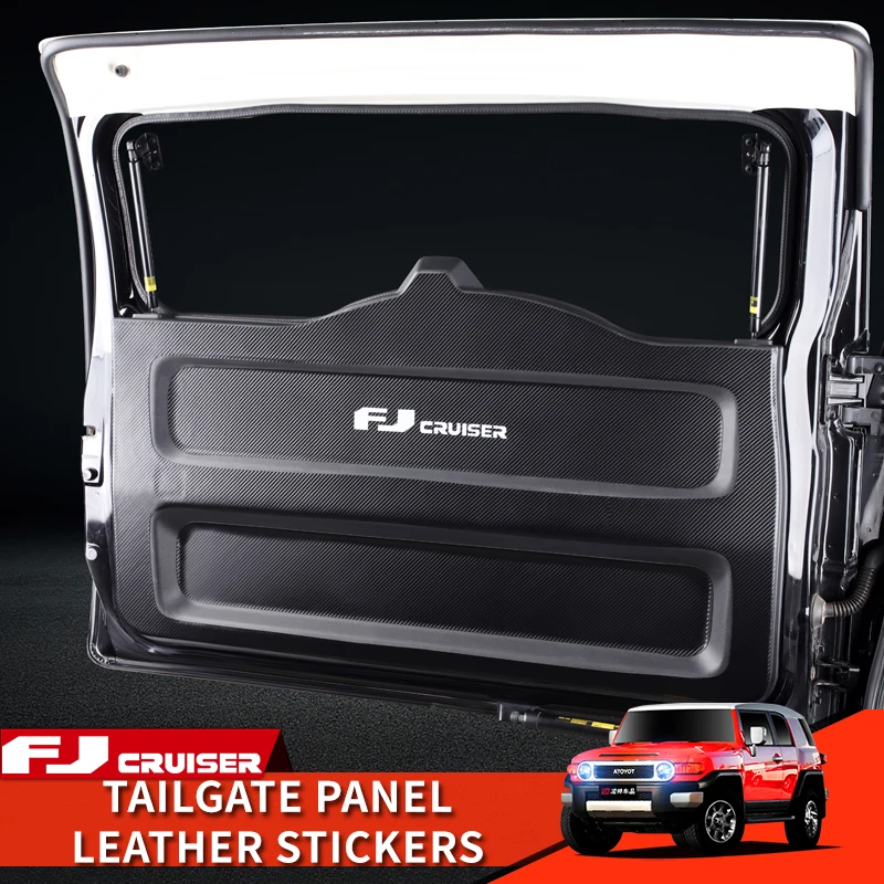 

06-21 год, Toyota принадлежности для FJ Cruiser, модификация интерьера, отделка задней двери, Защитная Кожаная наклейка, декоративные наклейки