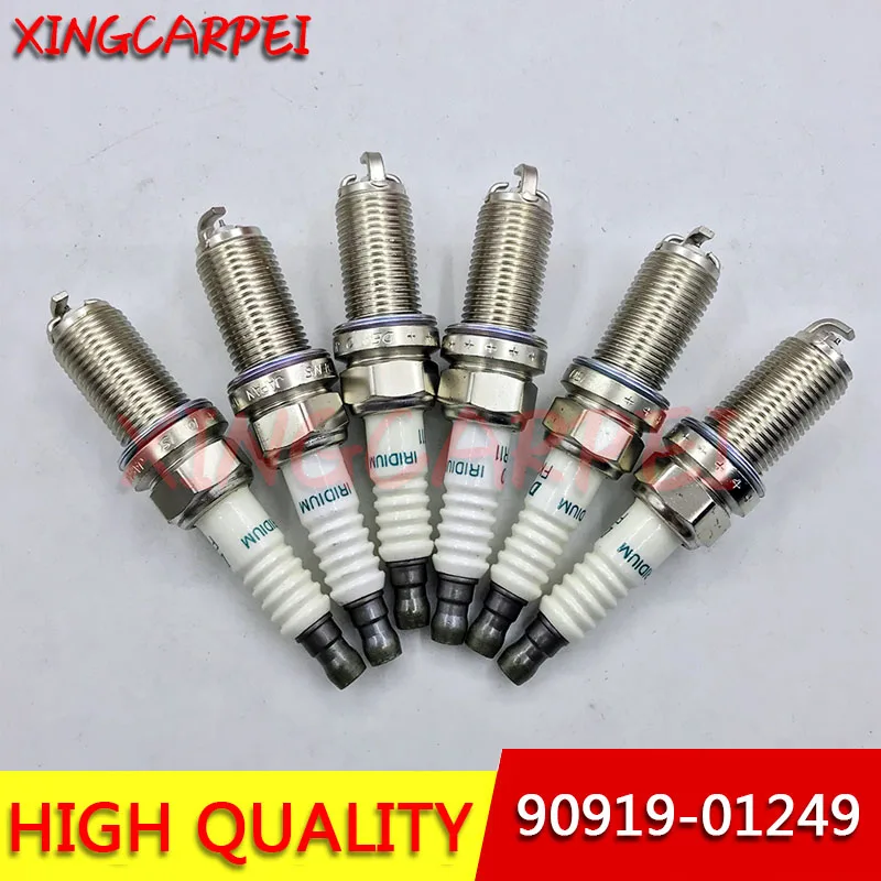New 6pcs/lots 9091901249 Fk20hbr11 Car Spark Plug For Lexus Gs350