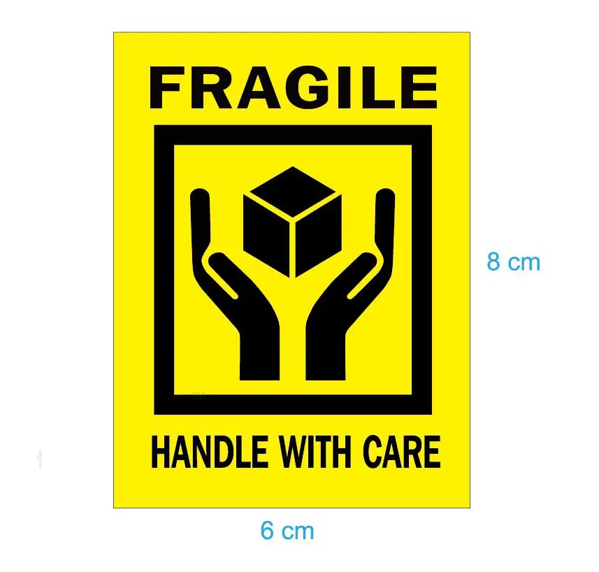 Этикетка обращаться с осторожностью. DC Shoes fragile Handle Witch Care.