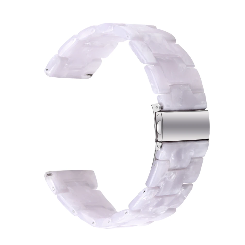 Enhanced 20mm Resin Smart Watch Strap - Versatile Replacement Wristband in Stylish Design