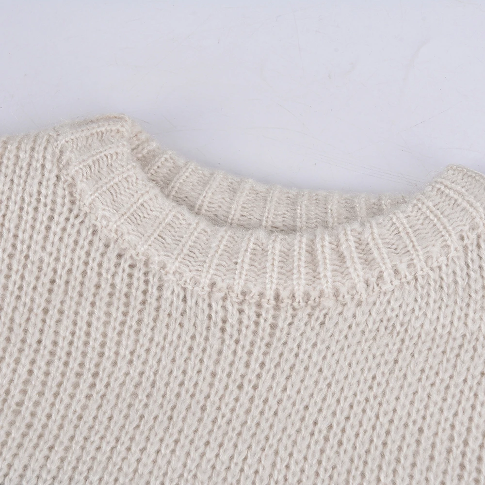 Laamei, модный свитер, Pull Femme,, осень, зима, пэчворк, Повседневный, вязанный джемпер, топ, Женская свободная одежда, Sweter Mujer
