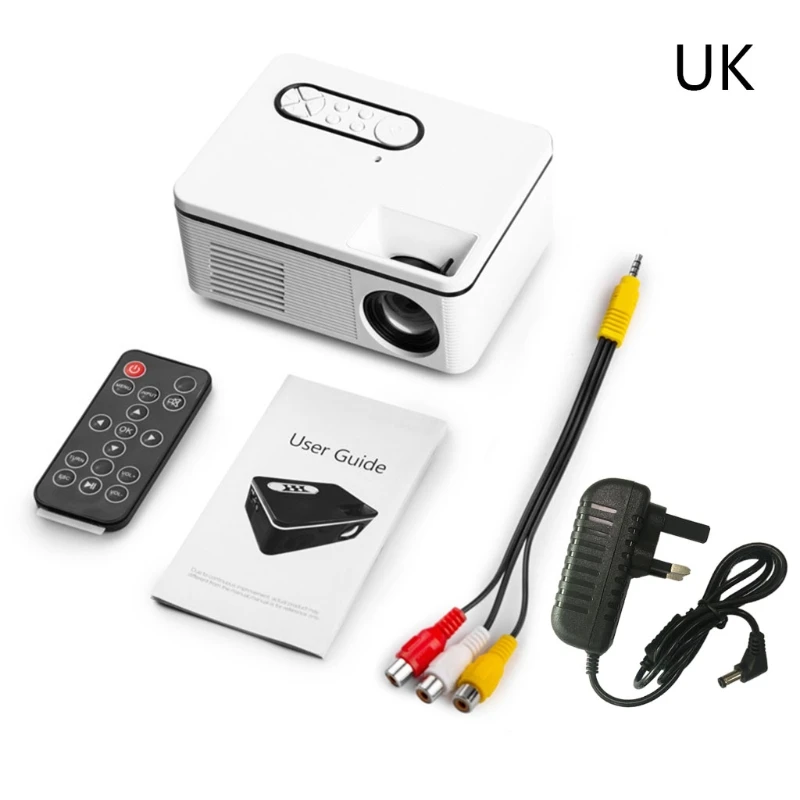 

1080P Mini Projector Home Theater Cinema AV VGA USB Portative Wired