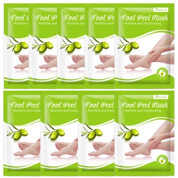 

PUTIMI 9Packs Foot Mask Moisturizing Exfoliation Socks for Pedicure Socks Remove Dead Skin Exfoliating Feet Mask for Legs