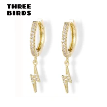 Трендовые AAAAA кубический циркон золото серебро роскошные длинные серьги проложить Полный CZ маленькие серьги-кольца для женщин ювелирные изделия pendientes aro