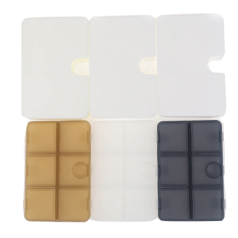 1PC Plastic Pill Case Days Weekly Pill Case 6Grids Medicine Tablte Dispenser Organizer Pill Box Pill Storage Organizer Container