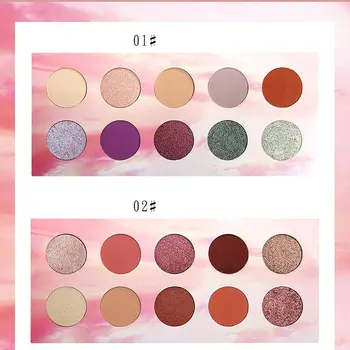 

NOVO Sunset Eyeshadow Purple Star Rose Warm Brown Tik Tok Network Red Girl Line Eyeshadow