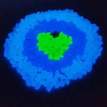 Светящийся гравий горячая Распродажа, камни для дома, аквариума, украшения для сада, светящиеся в темноте аксессуары для подарка