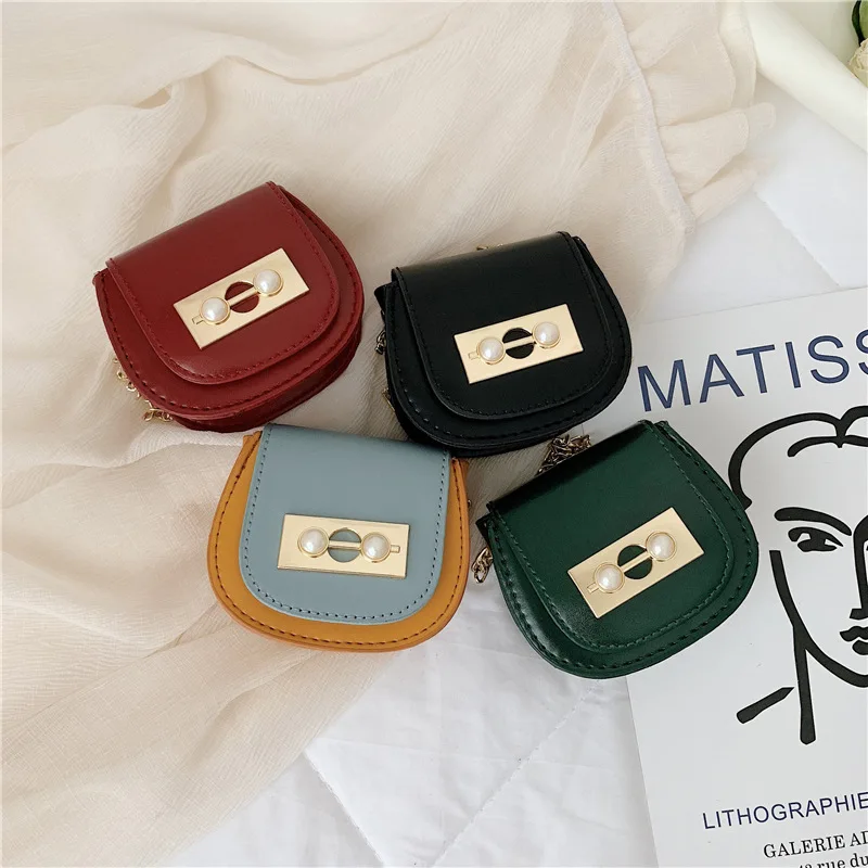 

New Arrival Mini Small Bag Women's 2019 New Style Korean-style Fashion CHIC Chain Saddle Bag GIRL'S Crossbody Bag