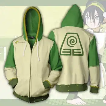 

2020 newest Avatar: The Last Airbender Hoodie Cosplay Costume Man Women Anime Casual Zipper Jackets New winter Aang Hoodie