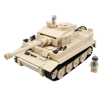 

Century Military Tank Artillery Model The Army Armored Forces Tiger Tan Assembling Building Blocks