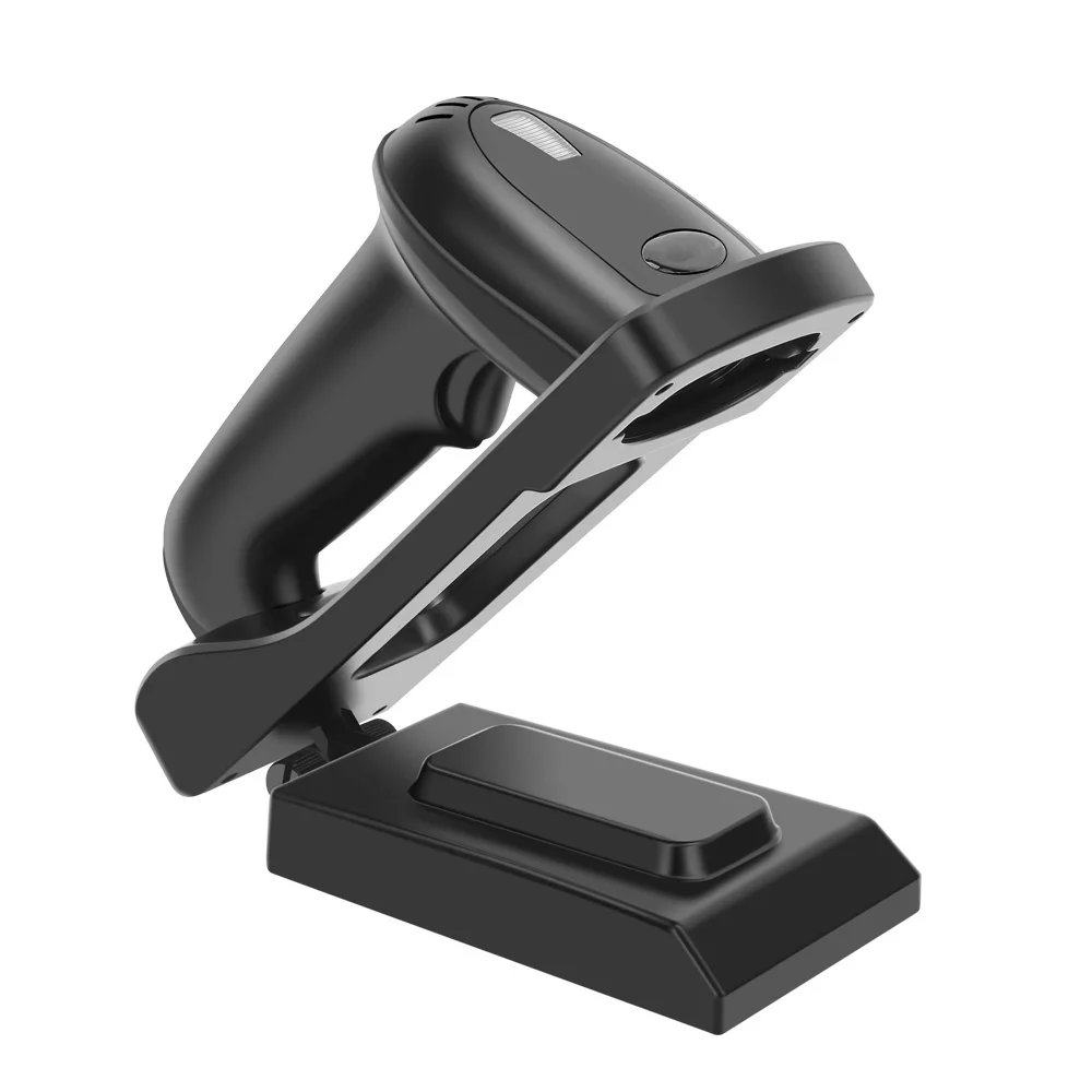 Leitor sem Fio do Código de Barras do Varredor 2.4g Bluetooth com Carregador 1d 2d qr Pdf417 da Base do Suporte para o Terminal da Posição do Inventário - Imagem 6