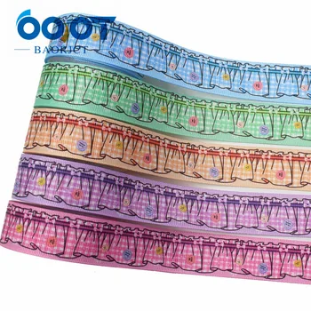 

OOOT BAORJCT I-191221-2792,25mm,10yards Cartoon Thermal transfer Printed grosgrain Ribbons,bow cap DIY accessories decorations