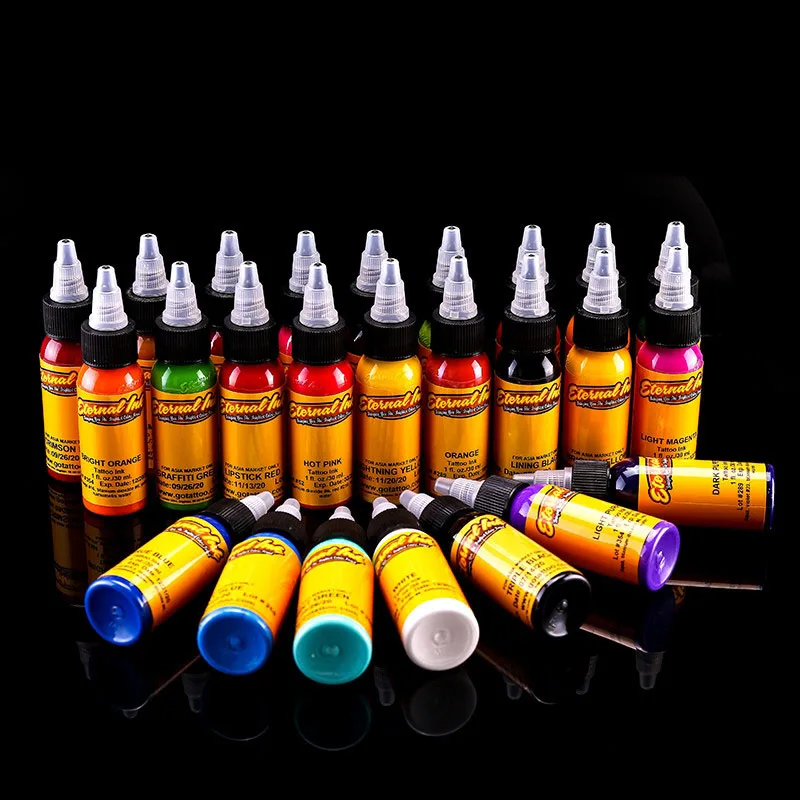 16 Colors Professional Tattoo Ink Pigment 30ml/Bottle Permanent Tattoo