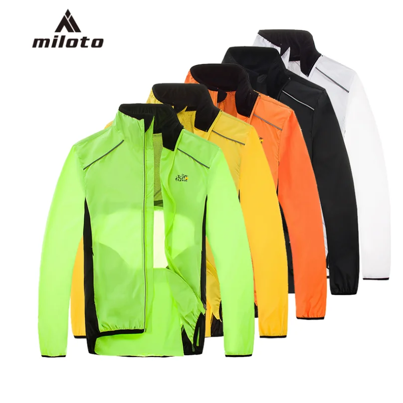 MTB bicicleta chaquetas de lluvia transpirable непроницаемый ciclismo manga larga viento al aire libre chubasquero deportivo |