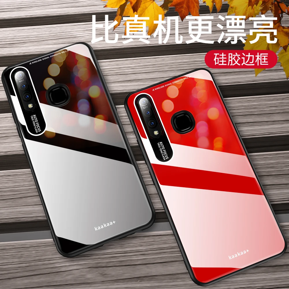 Модный чехол для телефона Vivo Y17 2019 Ударопрочный Мягкий силиконовый из