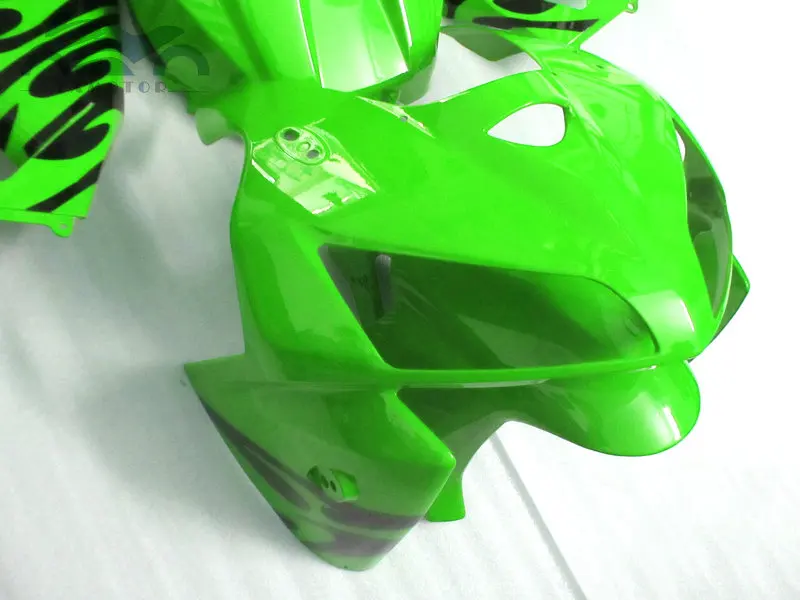Высокое качество впрыска обтекателя комплект Подходит для Honda CBR600RR 2005 2006 CBR 600 RR 05 06 черный зеленый пластик обтекатель наборы частей JK29