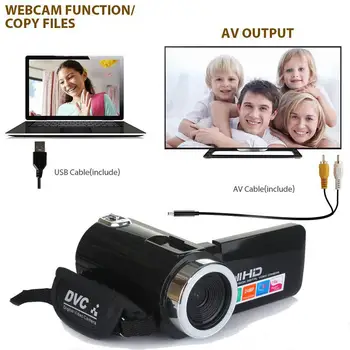 

HiMISS Professional 4K HD Camcorder Video Camera Night Vision 3.0 Inch LCD Touch Screen 18x Digital Zoom Camera with Microphone