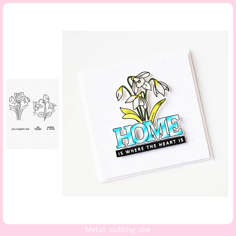 

Bouquet of Flowers stamp and Cutting Dies for DIY Scrapbooking Photo Album Decorative Embossing Paper Card Crafts Die Cut 2019