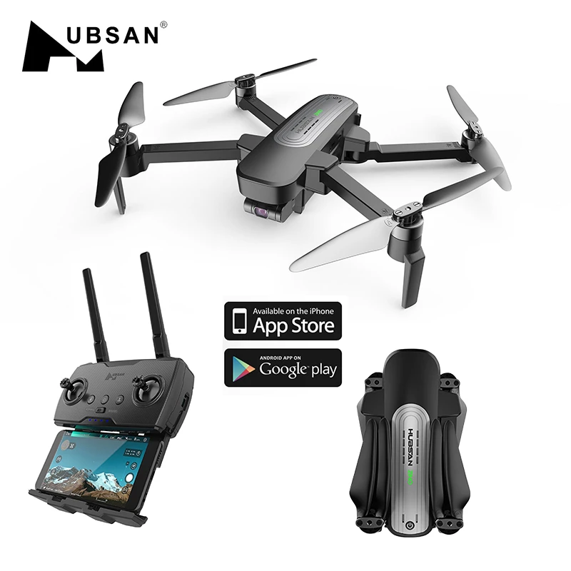 Hubsan H117S Zino Радиоуправляемый Дрон GPS 5,8 Г 1 км Складная рукоятка с видом от первого лица в формате 4K UHD, Камера 3-осевому гидростабилизатору Quadcopter RTF р/у высокого Скорость