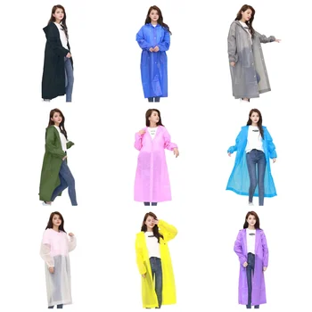 

Outdoor Adult Thickened EVA Raincoat Waterproof Rain Coat Rainy Day Rainwear For Hiking Climbing