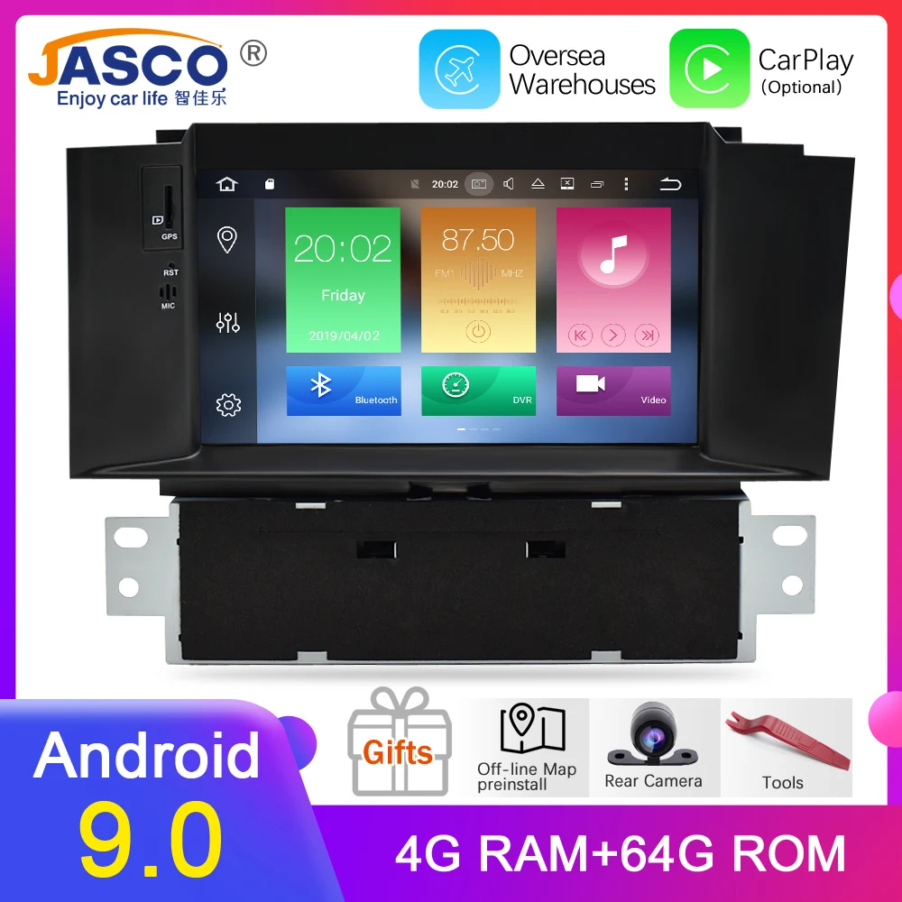 Android 9,0 Восьмиядерный Автомобильный DVD стерео плеер gps ГЛОНАСС навигация для Citroen C4L/DS4 Авто Wifi Радио Аудио Видео Мультимедиа