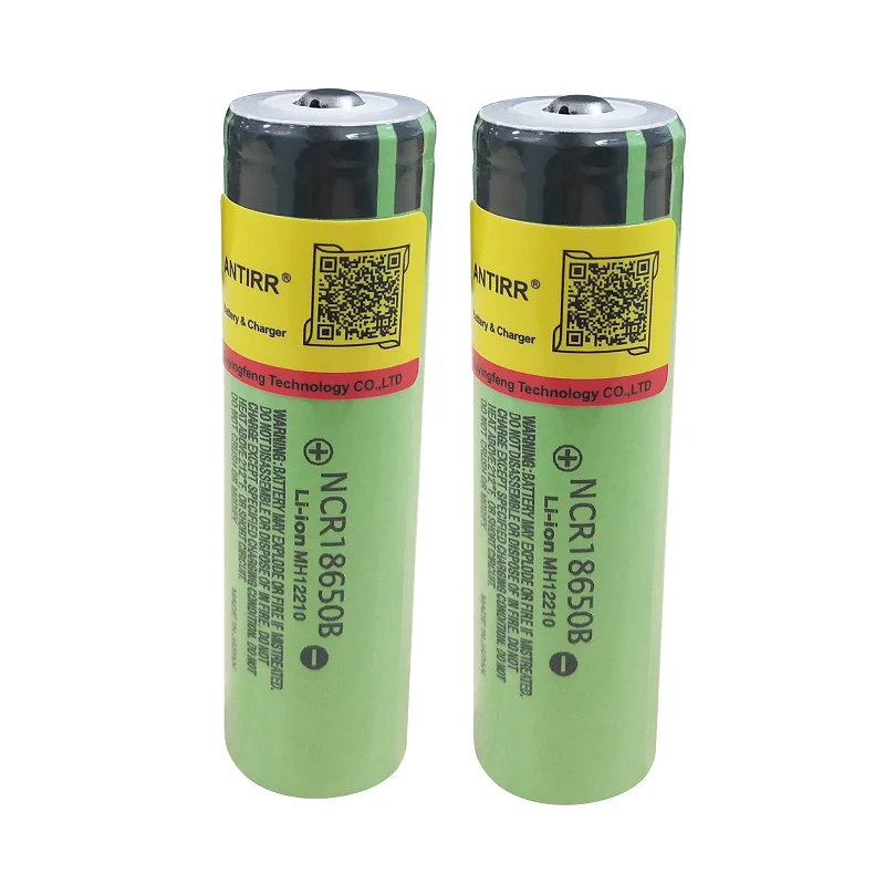 Для Panasonic оригинальная защищенная 18650 NCR18650B литий-ионная аккумуляторная батарея 3,7 V без PCB 3400mAh для фонариков - Цвет: two pcs